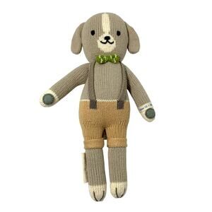 Cuddle Kind Noah the Dog Stuffed Animal Little 13" Hand Knit Doll Peru